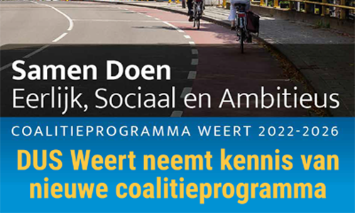 DUS Weert neemt kennis van coalitieprogramma 2022-2026